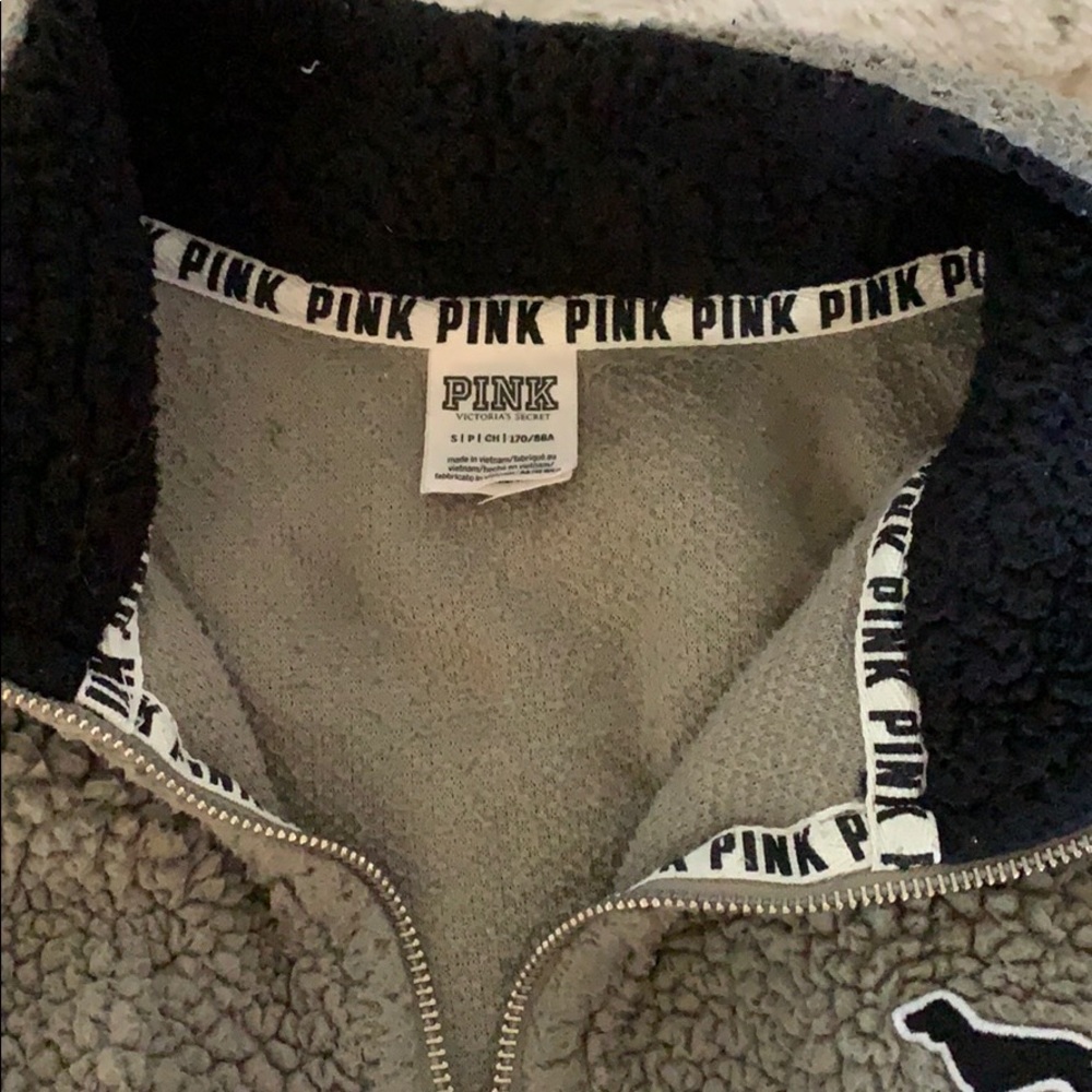 PINK fleece half-zip - Picture 3 of 3